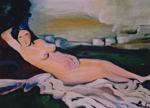 Variationen I zu Giorgiones "Schlummernde Venus", 2002