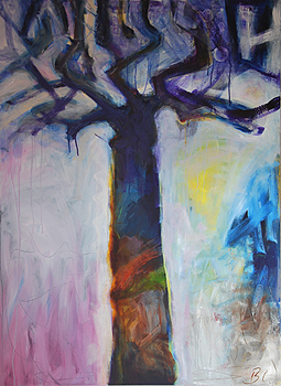 Baum, 2015, Acryl auf Leinwand, 100 x 140cm