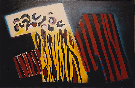Zweisamkeit I, 2006, Acryl auf Leinwand, 60 x 90cm