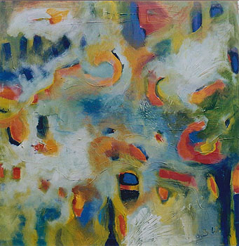 Sp&aumltsommer, 2008, Acryl auf Leinwand, 100 x 100cm