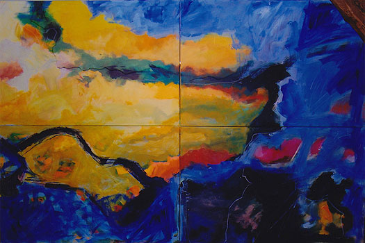 Wolkenlandschaft, 4-teilig, 2009